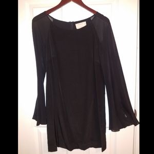 Black 100% Silk Nicole Miller Cocktail Gown P(XS)